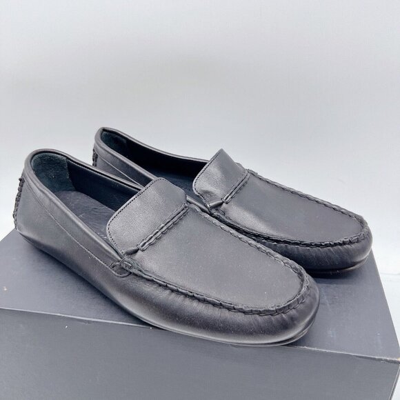 Allen Edmonds Super Sport Mens Driver Loafers Shoes Dress Black Leather US 9 - Picture 1 of 13
